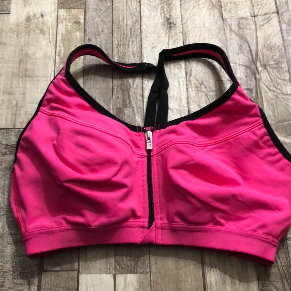 Victoria Secret Pink and black sports bra
